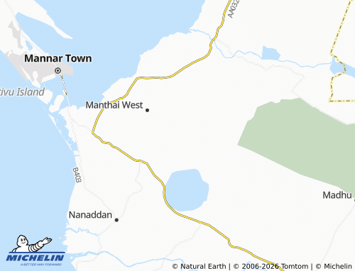 Mapa MICHELIN Karunkandal Vannakulam - ViaMichelin