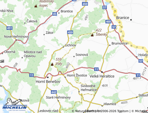 Mappa MICHELIN Sosnová - ViaMichelin