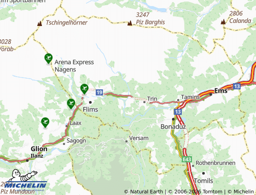 Carte MICHELIN Trin Mulin - ViaMichelin