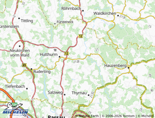 Mappa MICHELIN Büchlberg - ViaMichelin