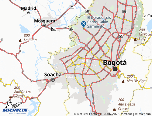 Carte MICHELIN Corabastos - ViaMichelin