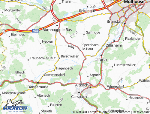 MICHELIN Saint-Bernard map - ViaMichelin