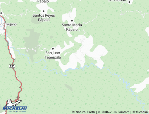 Mappa MICHELIN San Sebastián Tlacolula - ViaMichelin