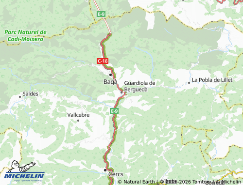 Carte MICHELIN Guardiola de Berguedà - ViaMichelin