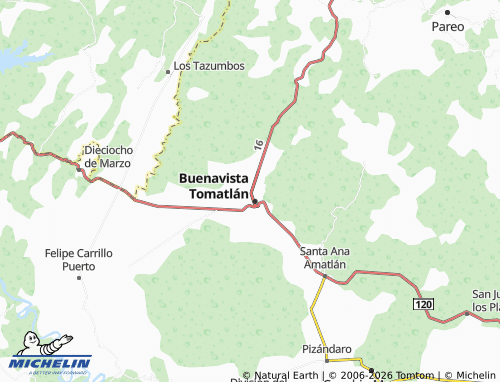 Mappa MICHELIN Tierras Tiesas - ViaMichelin