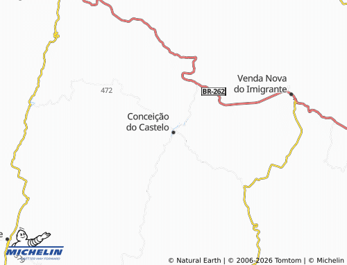 MICHELIN Conceição do Castelo map - ViaMichelin