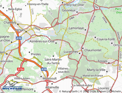 MICHELIN Viarmes map - ViaMichelin