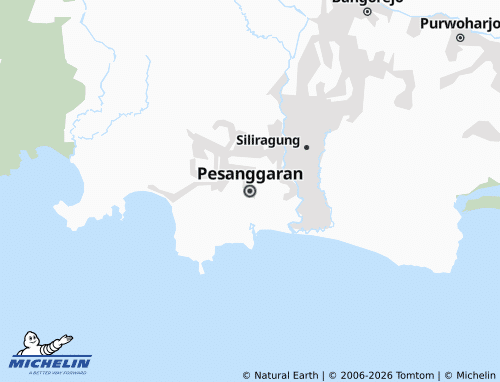 MICHELIN Pesanggaran map - ViaMichelin