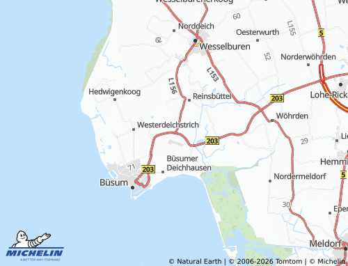 MICHELIN Oesterdeichstrich map - ViaMichelin