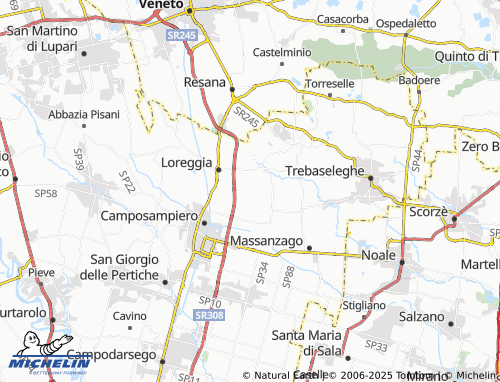 MICHELIN Pierobon-Fornace map - ViaMichelin