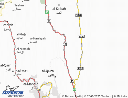 MICHELIN Al Atawlah map - ViaMichelin
