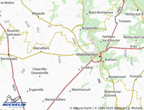 MICHELIN Gollainville map - ViaMichelin
