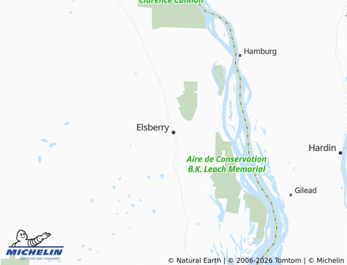 Mapa MICHELIN Elsberry - ViaMichelin