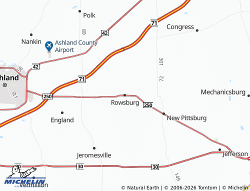Carte MICHELIN Rowsburg - ViaMichelin