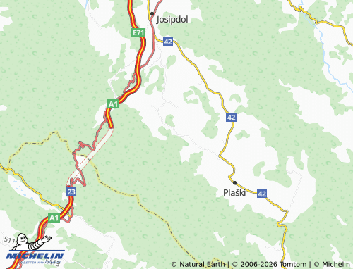 MICHELIN-Landkarte Kunić - ViaMichelin
