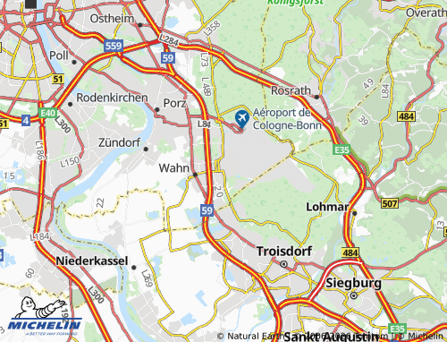 MICHELIN Wahnheide map - ViaMichelin