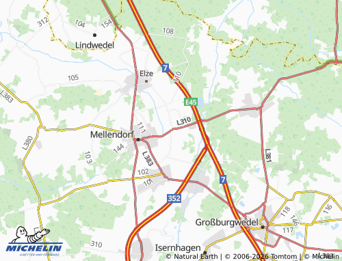 MICHELIN Gailhof map - ViaMichelin