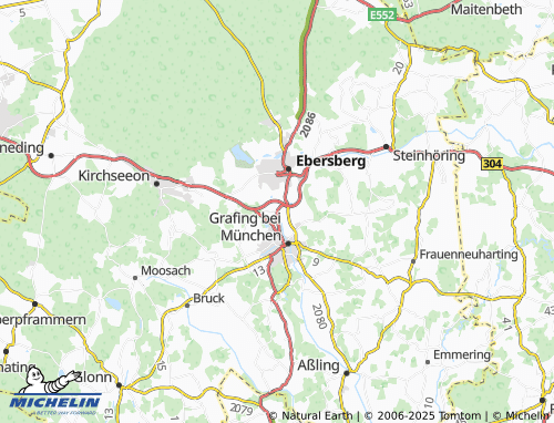 MICHELIN-Landkarte Wiesham - ViaMichelin