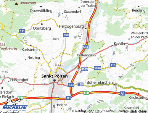 Mapa MICHELIN Oberradlberg - ViaMichelin