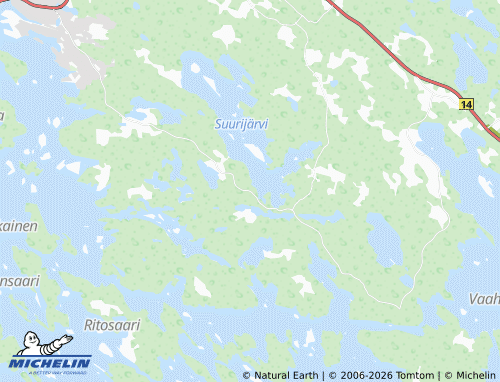 MICHELIN-Landkarte Tanhuvaara - ViaMichelin