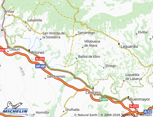 MICHELIN-Landkarte Baños de Ebro - ViaMichelin