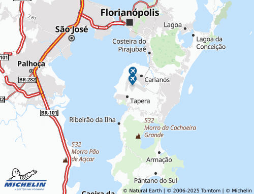 MICHELIN Tapera map - ViaMichelin