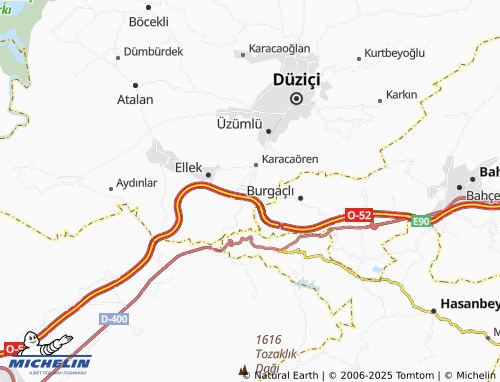 MICHELIN Yarbaşı map - ViaMichelin