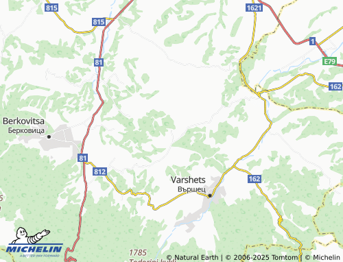 MICHELIN Draganitsa map - ViaMichelin