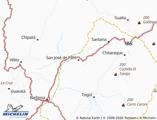 Mappa MICHELIN San José de Pare - ViaMichelin