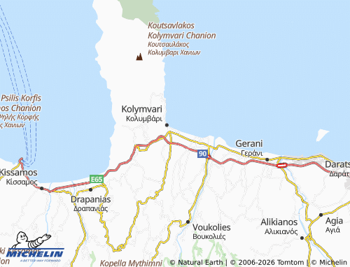 Carte MICHELIN Minothiana - ViaMichelin