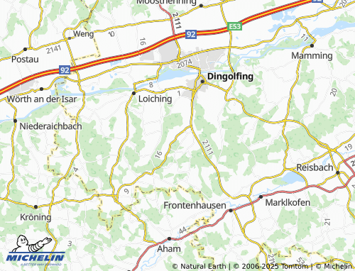 MICHELIN Schermau map - ViaMichelin