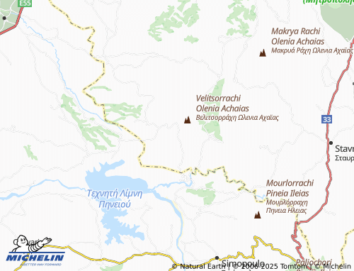 Carte MICHELIN Kato Velitses - ViaMichelin
