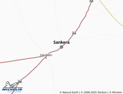MICHELIN Sankera map - ViaMichelin