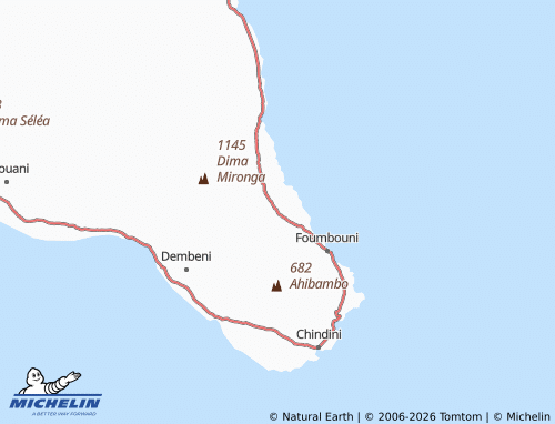 Mappa MICHELIN Nioumadzaha-Mvoumbari - ViaMichelin