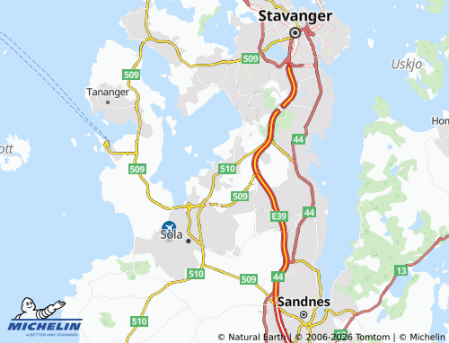 MICHELIN Sørnes map - ViaMichelin