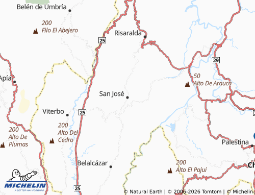 Mapa MICHELIN San José - ViaMichelin