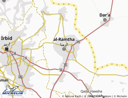 Mappa MICHELIN al-Ramtha - ViaMichelin