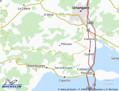 Mappa MICHELIN Piñícuaro - ViaMichelin