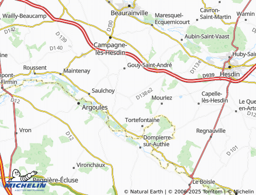 MICHELIN Saint-Josse map - ViaMichelin