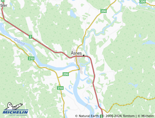 Mappa MICHELIN Flisa - ViaMichelin