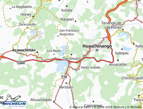 MICHELIN-Landkarte Tlacomulco - ViaMichelin