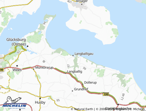 MICHELIN Langballigau map - ViaMichelin