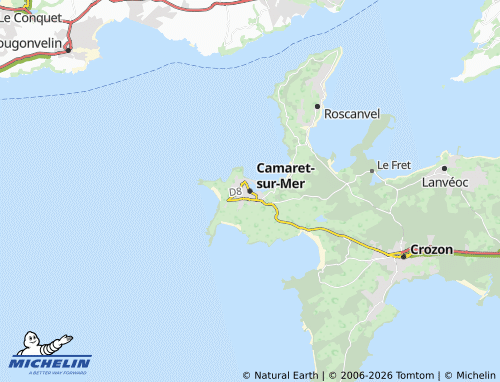 MICHELIN Camaret-sur-Mer map - ViaMichelin