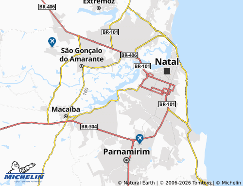 MICHELIN Guarapés map - ViaMichelin