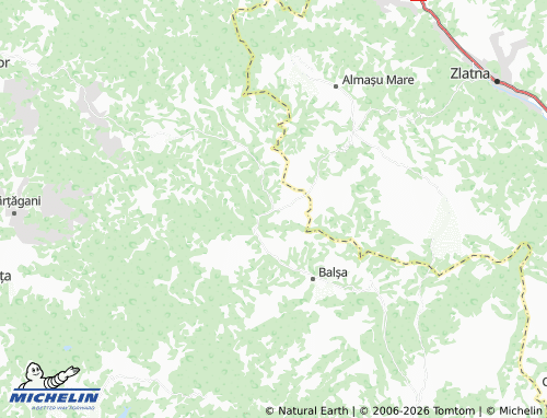 Mapa MICHELIN Almașu Mic De Munte - ViaMichelin
