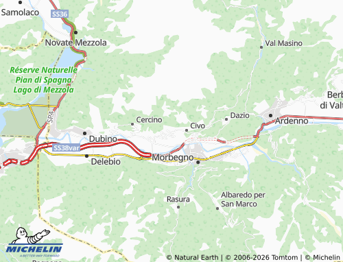 MICHELIN Mello map - ViaMichelin