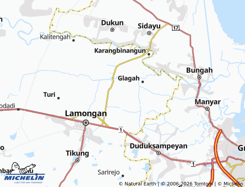 Mapa MICHELIN Weduni - ViaMichelin