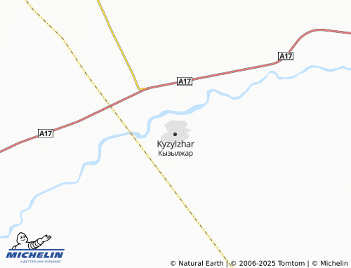 Mapa MICHELIN Kyzylzhar - ViaMichelin