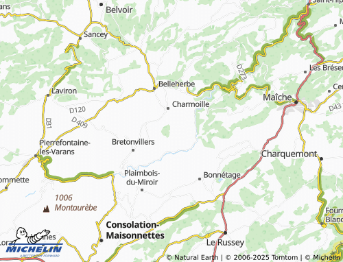 Kaart MICHELIN Sur-les-Tatres - ViaMichelin