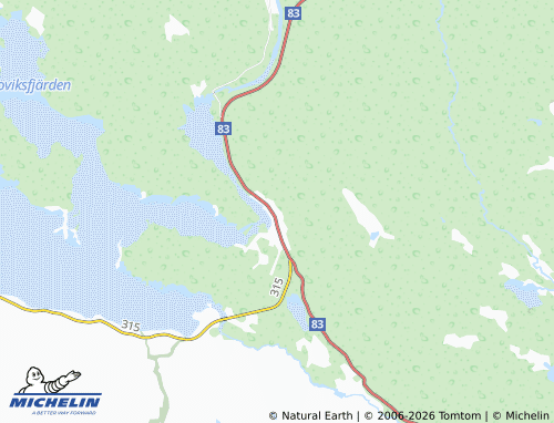 Carte MICHELIN Östavall - ViaMichelin